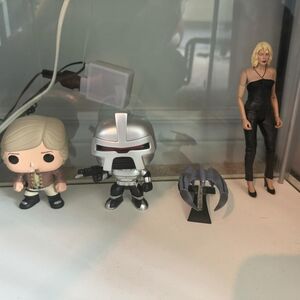 Battlestar Galactica Remake Figures- Starbuck Funko- Cylon Funko Ship- Number 6